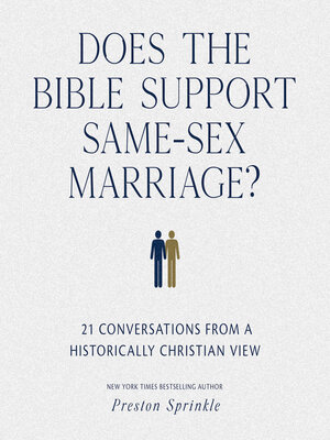 cover image of Does the Bible Support Same-Sex Marriage?
